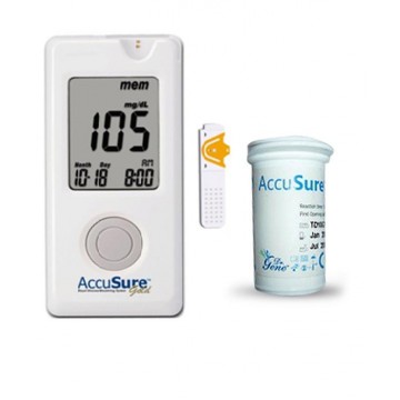 Dr.Gene Accusure GOLD Gulcometer with 25 free Test Strips