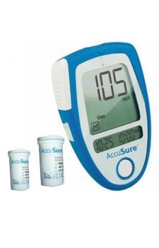 Dr.Gene Accusure Gulcometer with 50 Free Test Strips