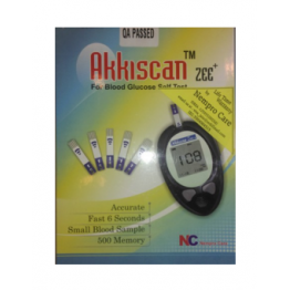 Akkiscan Blood Glucose Self Test Meter With Free 10 Strips