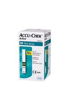 AccuChek Active Blood Gulcose Test Strips (1X50 Pack)