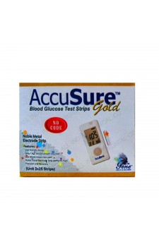 Dr.Gene Accusure GOLD Glucometer Test Strips 50 Strips (2X25 Pack)