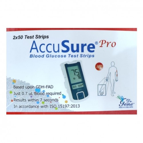 AccuSure Pro Strips 100's Pack Buy Online at best price in India from