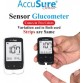 AccuSure Sensor Blood Glucose Monitoring System With 50 Test Strips