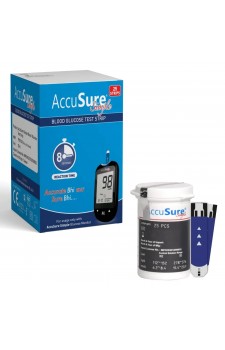 AccuSure Simple Test Strips 25's Pack