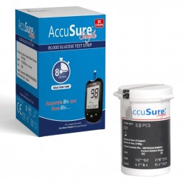 AccuSure Simple Test Strips 50's Pack