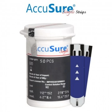 Accu Sure Dr.Gene Simple Test Strips 50 Strips (1X50)