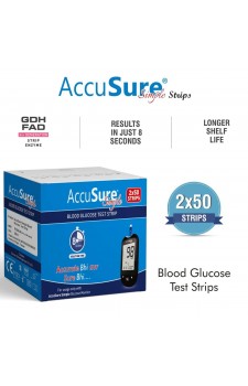 AccuSure Simple Test Strips 100's Pack