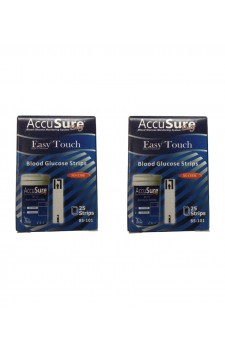 Accusure Easy Touch Strips 50  Strips (2X25 Pack)
