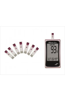 Akkiscan Slim Blood Glucose Self Test Monitor - With Free 10 Strips
