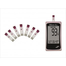 Akkiscan Slim Blood Glucose Self Test Monitor - With Free 10 Strips