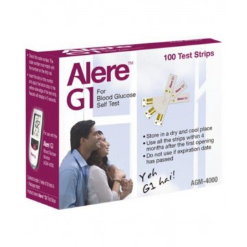 Alere G1 Glucometer Test Strips 100 Strips Pack (2x50)