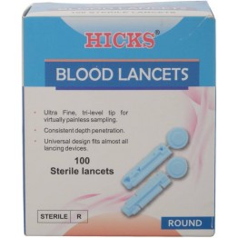 Hicks Round Lancets For Gulcometer - 100 pcs.