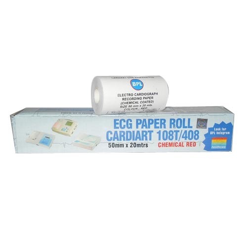 BPL ECG Paper Roll 108T/408 (50mm x 20 Mtrs.) Pack of 5 Rolls Buy