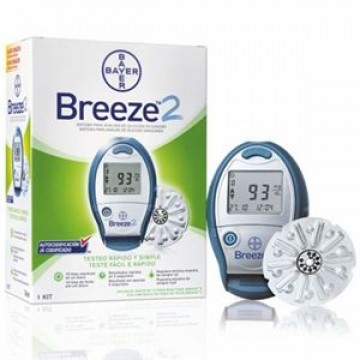 Bayer Breeze-2 Gulcometer with 50 Test Strips
