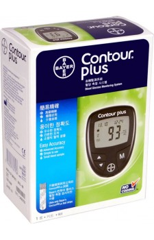 Bayer Contour PLUS Glucometer with Free 50 Test Strips
