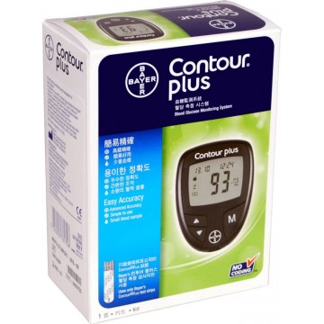 Bayer Contour PLUS Glucometer with Free 50 Test Strips