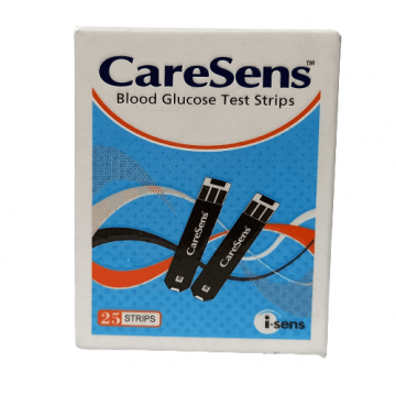 Caresens-II Gulcometer Test Strips 25 Strips (1X25 PACK)