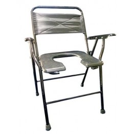 Commode Chair Folding with Plastic Pot