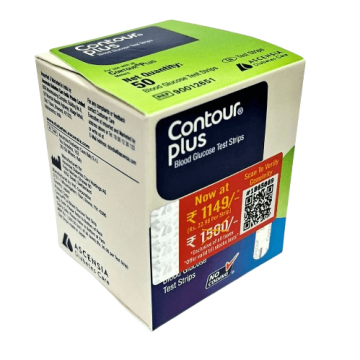 Contour PLUS Glucometer Test Strips - 50 Strips Pack