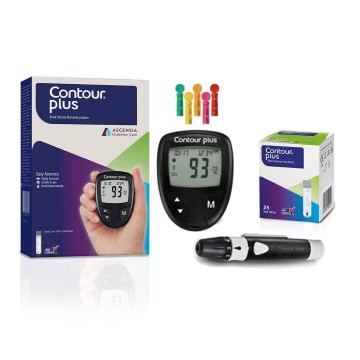 Contour PLUS Glucometer with Free 25 Test Strips