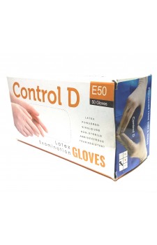 Control D Latex Examination Gloves - 50 Gloves