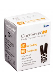 Caresens-N Gulcometer Test Strips 50 Strips (Safelife) (1X50 PACK)