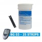 Dr Morepen GlucoOne BG-03 Blood Glucose Test Strips 25 Strips (1X25 Pack)