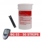 Dr. Morepen GlucoOne BG03 Blood Glucose Test Strips 50 Strips (1X50Pack) with 25 Lancets Free