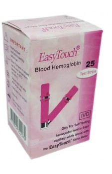 EasyTouch Hemoglobin Blood Test Strips - 25 Strips Pack