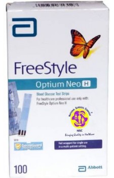 Abbott Freestyle Optium Neo H Test Strips - 100 Strips Pack
