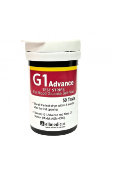 G1 Advance Test Strips 50 Strips Vial Pack (1x50)