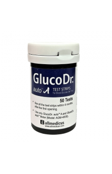 Gluco Dr. Auto A Test Strips 50 Strips (Vial) Model : AGM 4000