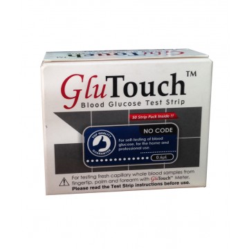 Glu Touch Gulcometer Test Stips - 1x50 Pack