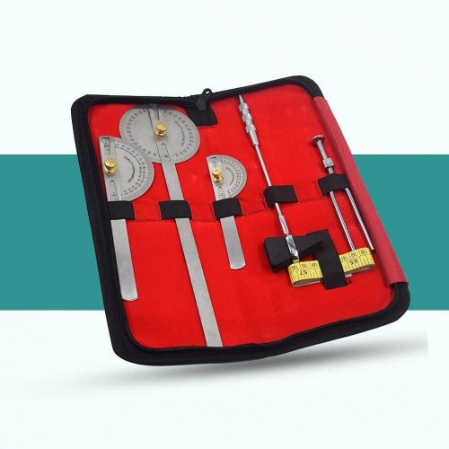 Goniometer Case Goniometer Set (High Quality Steel) - Complete Physiotherapy Kit ...