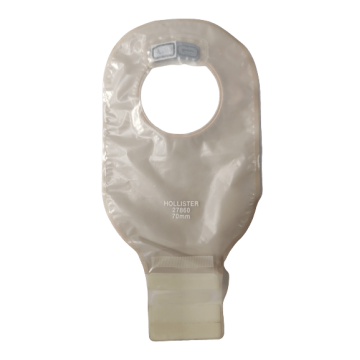 Hollister 27860 (70mm) Conform 2 Drainable Transparent Pouch, Lock ‘n Roll with Filter