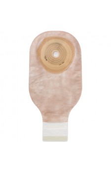 Hollister Moderma Flex One-Piece Drainable Ostomy Bag 28300 (15-55 mm)  – Flat SoftFlex Barrier, Lock 'n Roll Closure, Filter