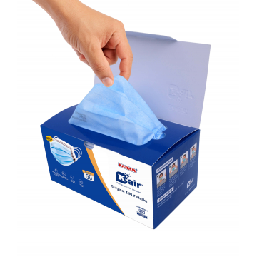 Karam K-Air 3 Ply Surgical Face Mask (Pack of 50, Blue)