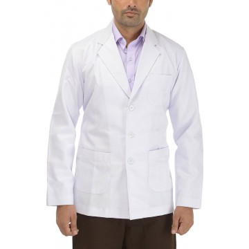 Perfect Doctor's Lab Coat (Unisex) Full Sleeves - White