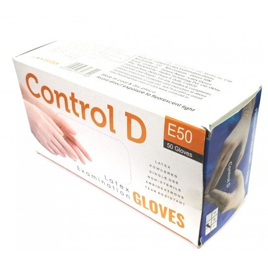 Control D Latex Examination Gloves 50 Gloves Buy Online at best