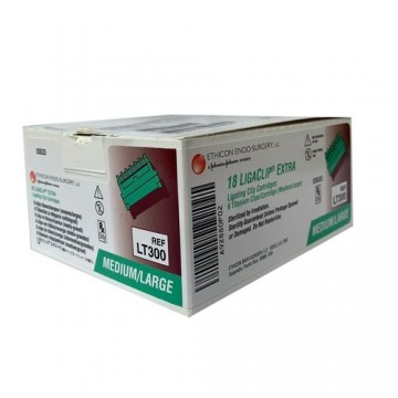 Ethicon LIGACLIP LT300 Extra Ligating Clips (Box of 18)