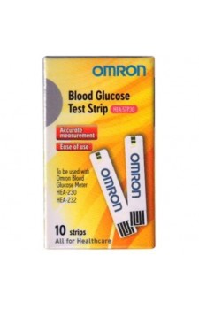 Omron HEA-230 Blood Glucose Test Strips-10 Pcs Pack
