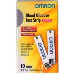 Omron HEA-230 Blood Glucose Test Strips-10 Pcs Pack