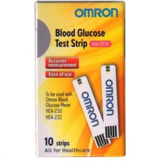 Omron HEA230 Blood Glucose Test Strips10 Pcs Pack Buy Online at best