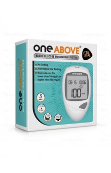 One Above Glucometer with 25 Strips Free