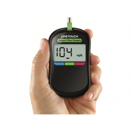 OneTouch Select Plus Simple Glucometer with 10 Free Strips 