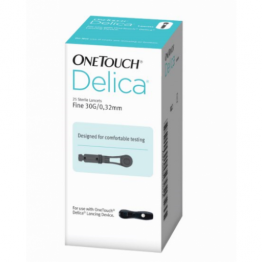 OneTouch Delica Lancets Fine 30G - 25 Lancets Box