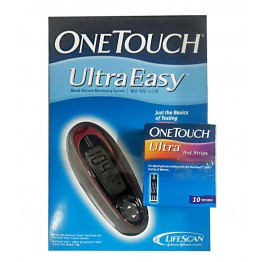 One Touch Ultra Gulcometer with Free 10 Test Strips
