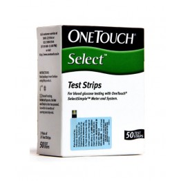 One Touch Select Glucometer Test Strips - 50 Pcs Pack