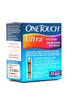 Onetouch Ultra Gulcometer Test Strips-25 Strips (1x25 PACK)