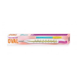 Thermomate Oval Clinical Thermometer Box of 10 Pcs.